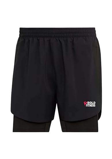 2 in 1 Active Dual Shorts with Inner Tights Layer | Men's Double Layer Short for Running, Gym & Sports