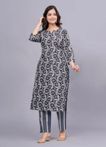 Cotton Kurti Pant Set