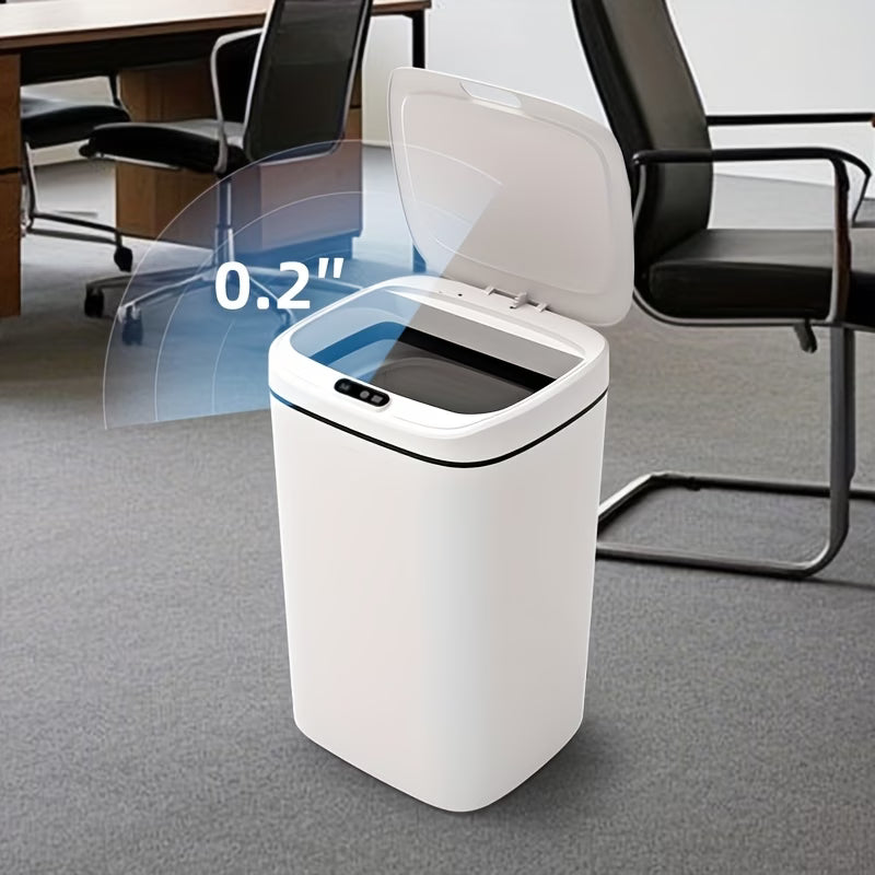 Hands-Free Smart Trash Can with Motion, Sealing Lid & Odor-Blocking Technology, Touchless Operation for /Office//Bathroom, Trash Bin (Easy Clean, Durable Design)