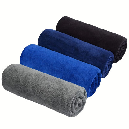 4pcs, Microfiber Gym Towels, Sports Fitness Workout Sweat Towel, Super Soft And Absorbent Towels