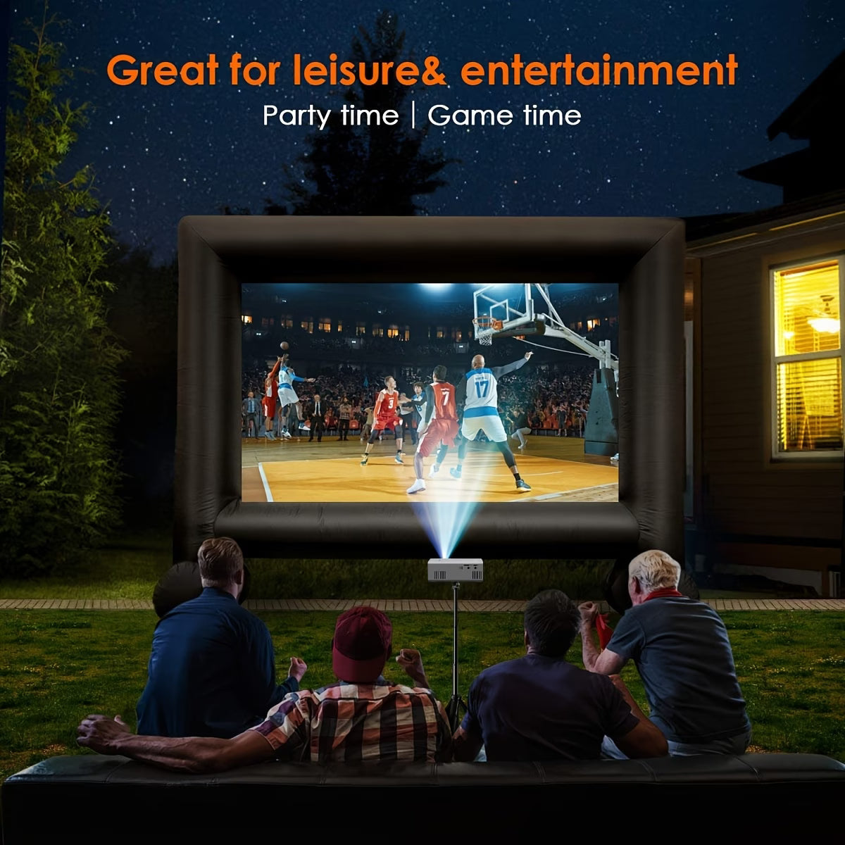 Compact Video Projector with Full HD 4K Capability, 720P Local Resolution, LCD Display Similar to Smart Tvs, Works with Smartphones, Tablets, And Laptops, USB Compatible, Ideal for Movies, Gaming, And Home Theater