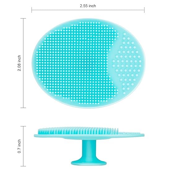 Soft Silicone Back Scrubber Long Handle Bath Brush + Body Scrubber Bath Brush + Scalp Massager for Hair + Face Scrubber Brush, Combination Combo, Super-Exfoliating & Lathering Body Scrubber, Shower Brush | BPA-Free |