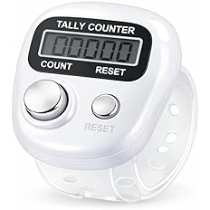 Multiuse Finger Counter – Portable Digital Hand Jaap Counter, Chanting & Mantra Jap Counting Machine, Mini Mala Electronic Tally Counter Ring - Pack of 1