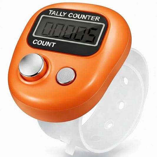 Multiuse Finger Counter – Portable Digital Hand Jaap Counter, Chanting & Mantra Jap Counting Machine, Mini Mala Electronic Tally Counter Ring - Pack of 1