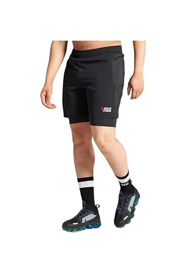 2 in 1 Active Dual Shorts with Inner Tights Layer | Men's Double Layer Short for Running, Gym & Sports