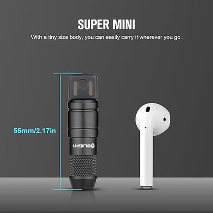 OLIGHT IMINI 2 EDC Rechargeable Keychain Flashlight, 50 Lumens Compact and Portable Mini Light, Tiny LED Keyring Lights with Built-in Battery Ideal for Everyday Carry and Emergencies