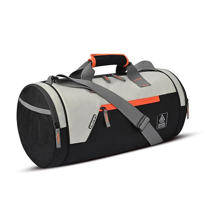 Gear Cross Training 9"/29L Faux Leather Large Water Resistant Duffle Bag/Travel Bag/Gym Bag for Men & Women(Black-Black)