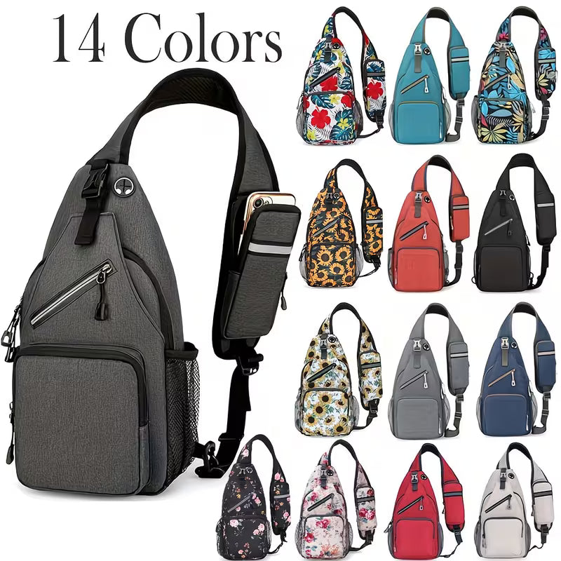 1pc a Crossbody Sling Bag Suitable for Both Men And Women, Featuring an Adjustable Shoulder Strap. This Shoulder Backpack Can Be Used As a Chest Bag, Perfect for Travel, Hiking, And As a Daypack, Making It an Ideal Christmas Gift