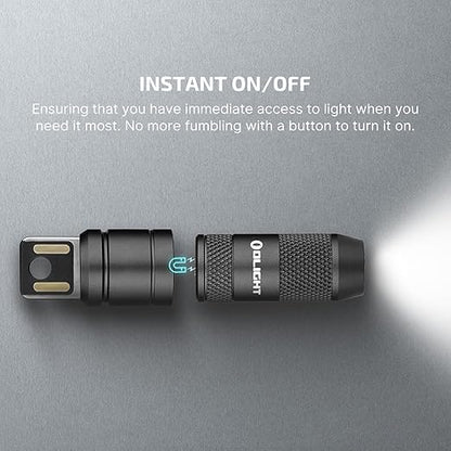OLIGHT IMINI 2 EDC Rechargeable Keychain Flashlight, 50 Lumens Compact and Portable Mini Light, Tiny LED Keyring Lights with Built-in Battery Ideal for Everyday Carry and Emergencies