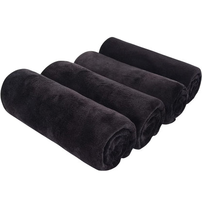 4pcs, Microfiber Gym Towels, Sports Fitness Workout Sweat Towel, Super Soft And Absorbent Towels
