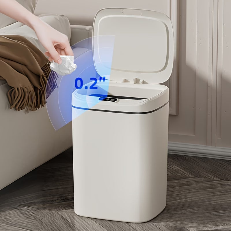 Hands-Free Smart Trash Can with Motion, Sealing Lid & Odor-Blocking Technology, Touchless Operation for /Office//Bathroom, Trash Bin (Easy Clean, Durable Design)
