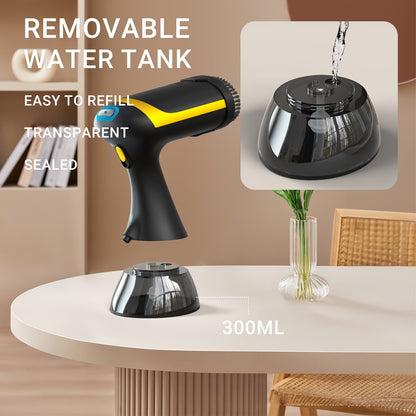 1200W Handheld Hanging Ironing Machine with 20s Fast Heating, Equipped with A Cleaning Brush And A 10.14oz Large Capacity Water Tank. Home Steam Ironing Machine Is A Must-have Tool for Wrinkle Removal During Travel And Clothing Care for Business