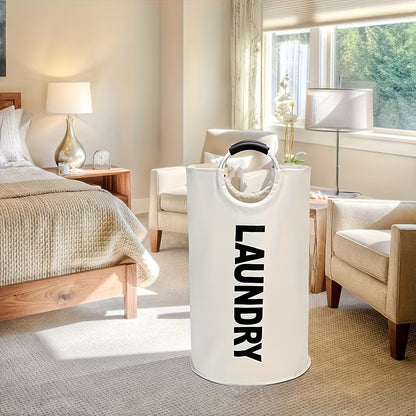 Large Laundry Basket With Foldable Laundry Bag, Independent High Hanger, Foldable Laundry Box, Waterproof Laundry Basket, Of High Quality. The Handle Ring Adopts A Half Ring Design And The Connection Is More Secure And Wear-resistant.