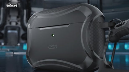 ESR for AirPods Pro 3 Case (2025), Compatible with Airpods Pro 3rd Generation Case (USB-C Cable), Effortless MagSafe, Drop-Proof Lock, Easy Open, Cyber Series, Titanium