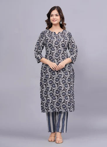 Cotton Kurti Pant Set