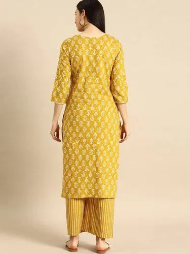 Cotton Printed Kurti Palazzo Set
