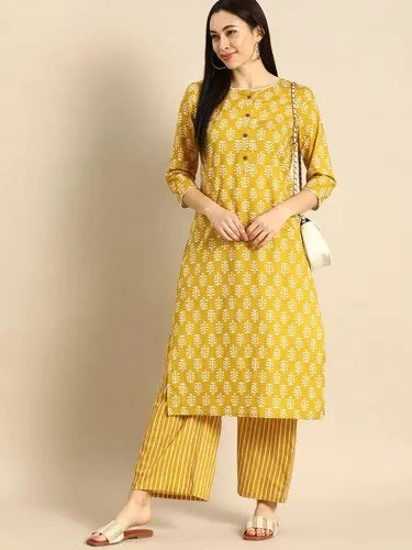 Cotton Printed Kurti Palazzo Set