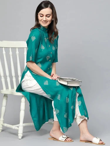 Ladies Designer Printed Cotton Kurti
